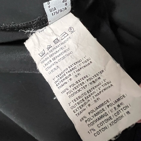 🚨 PINKO Long Sleeve Crepe Mini Dress with Slit - Picture 5 of 11